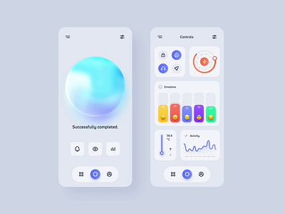 Neuralmind - App Concept after effects animation app brain clean concept dark design light mind mobile motion graphics neuralink ui