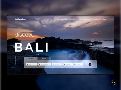 Balibookers – Travel agency bali beach booking design explore bali hotel indonesia landing page mountain ocean resort tour travel trip ui ui ux ui design ux design web design website design