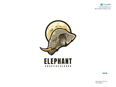 Elephant Mascot Logo branding design icon illustration logo logo design logotype vector
