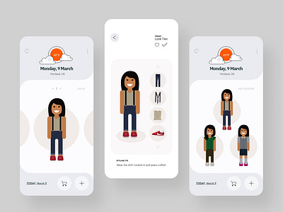 Explorations for Threadbare Product 2.0 brand x product design illustration mobile product product design ui