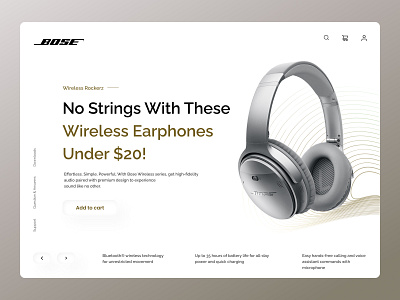 Headphone Product Design dailyui earphone figma headphone landingpage mobile product styleguide trending webapp webpage