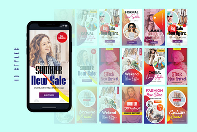 Spine | Instagram Stories Template By Websroad bloggers branding clothes corporate creative deals facebook feminine illustration instagram logo magazine promotions sale shopping social stories template treveling women