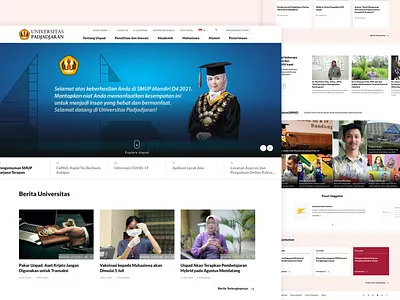 Universitas Padjadjaran (Unpad) - Landing Page app branding ui visual web design