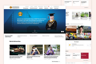 Universitas Padjadjaran (Unpad) - Landing Page app branding ui visual web design