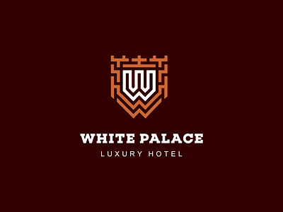 White Palace. Luxury hotel . luxury hotel branding design hotel illustration logo logodesign logofolio logosmyk logotype vector white palace. luxury hotel