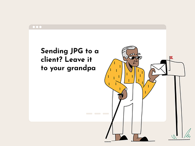 Design Hints designhints digital illustration educationillustration grandpa jpg massage trend illustration vector yellow