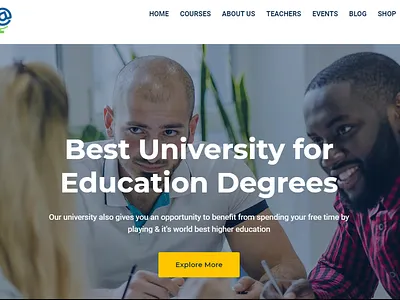 LMS (Learn management system) Where students learn various skill learn skill lms website online teaching website design website design wordpress website