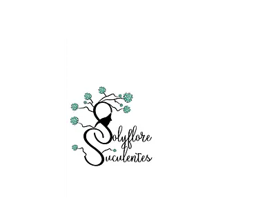 solyflore succulentes nature logo logo