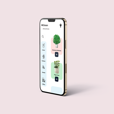 PlantStore App 3d graphic design illustration nature