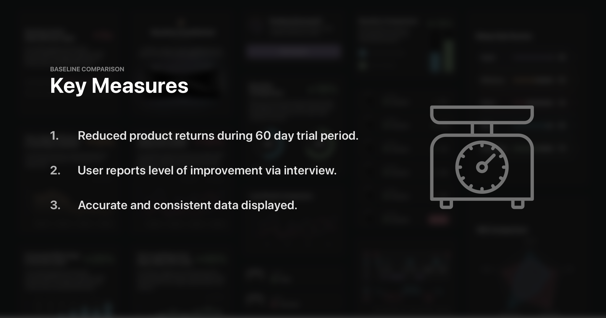 Measuring the designed solution