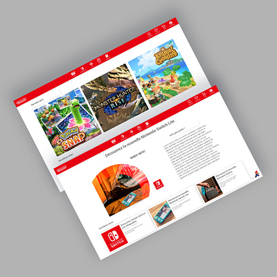 Nintendo E-shop design icon ui ux web