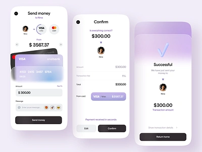 Mobile Banking Concept bank banking cards chart creditcard finance financialapp mobile mobilebanking mvp stats transactions ui ux wallet