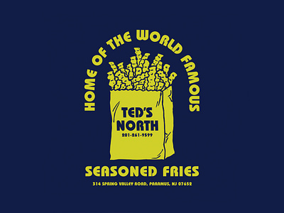 Ted's North World Famous Fries branding design fries graphic design logo new jersey small business teds