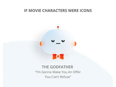 "The Godfather" as a Glassmorphic icon creative design figma godfather graphic design hollywood icon design icons illustration movie ui