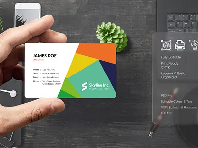 Modern Visiting Card Design-55 design flat design modern design professional business card professional design visiting card visiting card design visitingcard