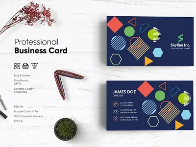 Modern Visiting Card Design-59 design flat design modern design professional business card professional design visiting card visiting card design visitingcard