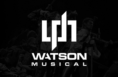 Watson Musical creative design desin logo minimal unique