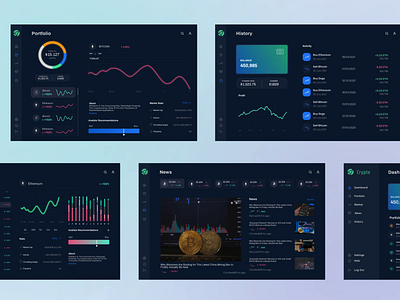 Cryptocurrency website binace bitcoin crypto cryptocurrency dashboard design ethereum finance forex homepage market money news portfolio token trade ui ux wallet website