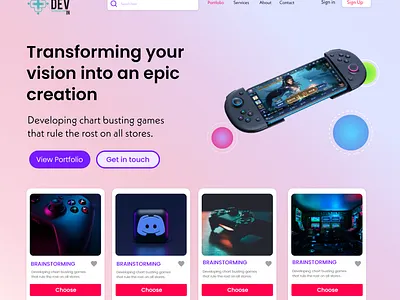 Featured Games Landing Page ecommerce graphic design homepage landing page shopify store storeui ui webdesign woocomerce