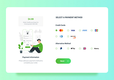 Payment Form graphic design ui web design