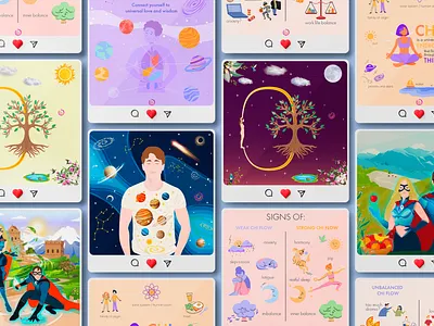 Illustrations for Yoga App app branding design graphic design icon illustration logo motion graphics ui ux vector