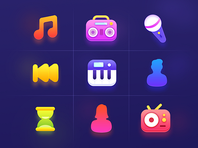 Icons package design colorful colors design editing flat flat icon icon icon desigjn illustration illustrator ios icon iphone iphone icon logo mask nice colors photo photoshop ui vibrant