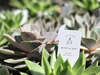 M+J Rustic Garden Wedding Signage branding design graphic design illustration logo signage wedding wedding signage