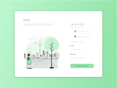 Daily UI #001 - Sign up app dailyui design ui