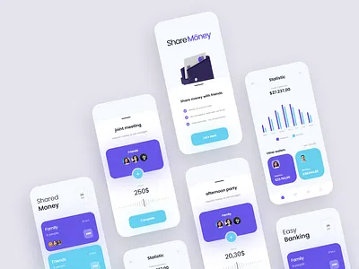 Mobile Banking App Design 2021 2021 design 2021 trend alphadesign banking clean design design 2021 design trends designs illustration julius branding logo mobile mobile banking modern modern design trendy ui ux