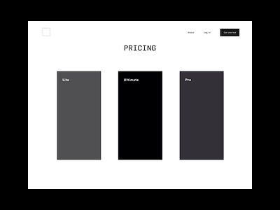 PRICING. DAILY UI 030 after effects animation daily ui daily ui 030 interface pricing ui web website