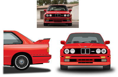 Bmw e34 Illustration design illustration vector