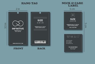 Clothing hang tag design graphic design illustration