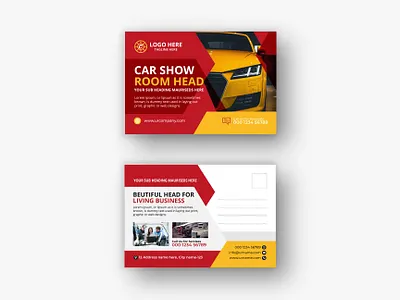 Car Modern Postcard or eddm Postcard design schooladmissionpostcard