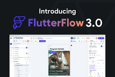 FlutterFlow 3.0 live on Product Hunt app app builder app design dashboard flutter flutterflow nocode producthunt ui ux web