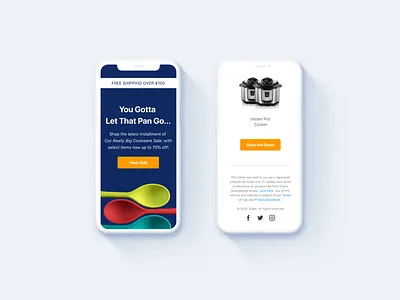Email Design: Promotional Mailer accessibledesign cookingui cookware coronavirus covid19 dailydoseofvisuals design designchallenge designeveryday designwarmup email emaildesign emailui emailux minimal promotionui ui uidesign uxdesign