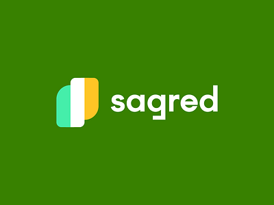 sagred brand branding design graphic design green illustration logo logo design minimal modern s logo sagred ui yellow