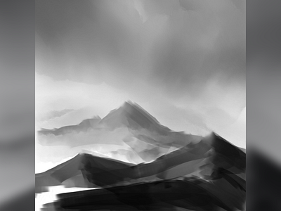 Mountains black illustration inspiration mountains nature procreate