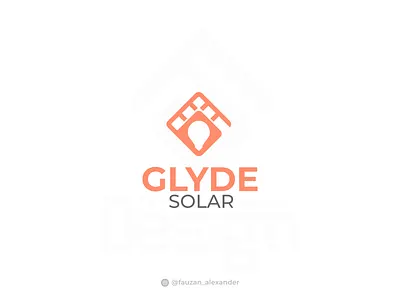 Glyde Solar Logo Concept (unOfficial) branding design designer designs glyde logo lighting logo logodesign logos logotype solar logo