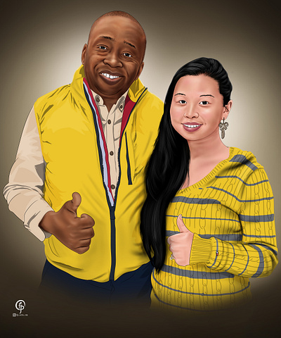 Body Ngoy and wife Irene cartooning dark dig graphic design graphicarts illustration