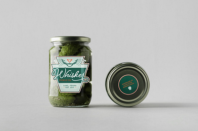 Whisker Pickle Co. branding design graphic design jar packaging keystone lancaster packaging packaging design pennsylvania pickle pickles product branding product packaging vector