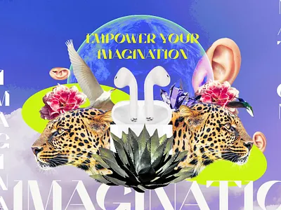 Alternative Airpods ad branding illustration vector web дизайн ілюстрація