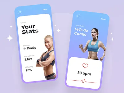 Sports App - Mobile Design Concept 2021 2021 design 2021 trend alphadesign app design best mobile design clean design design app designs illustration julius branding logo modern modern apps sports trend design trends trendy ui