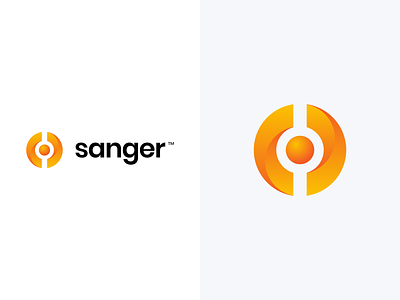 sanger™ brand branding communication design illustration lockup logo logo design mark photoshop tele telecom telecommunicatino vector