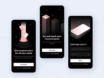 Daily UI 001 - Sign Up app banking cards credit card daily ui design ebank ewallet fintech illustration onboarding ui ux vector