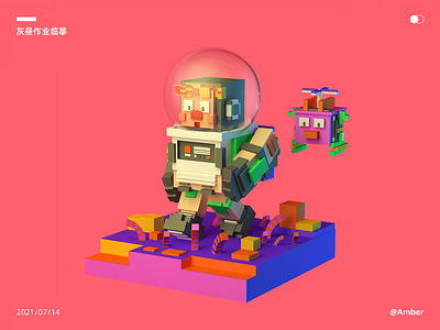 Robot 3d c4d cartoon graphic design robot