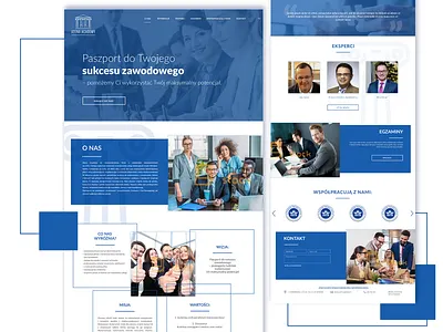 Atena Academy graphic design landing page school typography website design