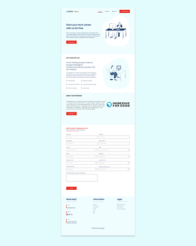 ZURI LANDING PAGE design ui web