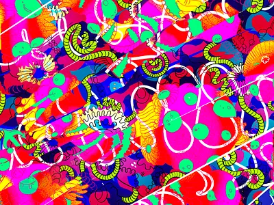 Space Jam art cartoon design illustration monster pattern