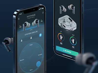 Nothing Ear's Equalizer App app darkmode equalizer sound ui ux