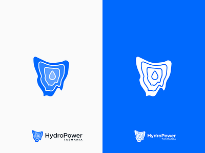 HydroPower Tasmania | Mark australia blue brand branding combination mark design hydro hydropower illustration lockup logo logo design logo mark logotype mark photoshop power vector visual identity water